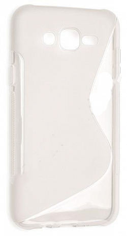 Чехол силиконовый для Samsung Galaxy J7 S-Line TPU (Прозрачно-Матовый)