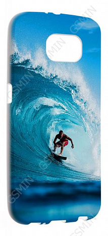 Чехол силиконовый для Samsung Galaxy S6 G920F TPU (Белый) (Дизайн 107)