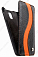 Кожаный чехол для Samsung Galaxy Note 3 (N9005) Melkco Premium Leather Case - Special Edition Jacka Type (Black/Orange LC)