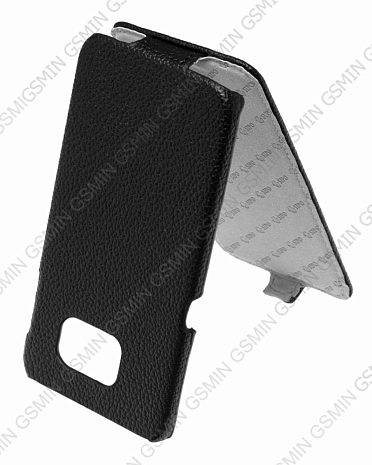 Кожаный чехол для Samsung Galaxy S6 Edge G925F Sipo Premium Leather Case - V-Series (Черный)