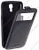 Кожаный чехол для Samsung Galaxy S4 (i9500) Sipo ID Premium Leather Case - V-Series (Черный)