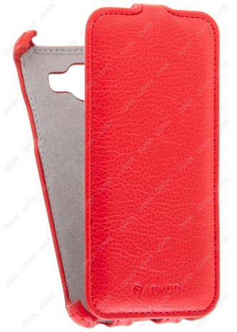 Кожаный чехол для Samsung Galaxy J2 Prime SM-G532F Armor Case (Красный)