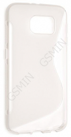 Чехол силиконовый для Samsung Galaxy S6 G920F S-Line TPU (Прозрачно-Матовый)
