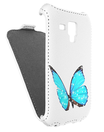 Кожаный чехол для Samsung Galaxy Trend Plus S7580/S7582 Armor Case (Белый) (Дизайн 4/4)