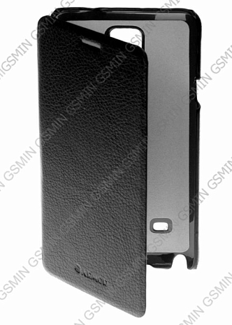 Кожаный чехол для Samsung Galaxy Note 4 (octa core) Armor Case - Book Type (Черный)