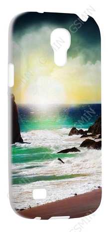 Чехол силиконовый для Samsung Galaxy S4 Mini (i9190) TPU (Белый) (Дизайн 97)