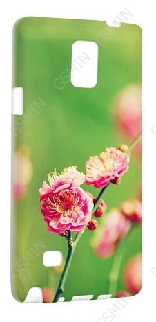 Чехол силиконовый для Samsung Galaxy Note 4 (octa core) TPU (Белый) (Дизайн 72)
