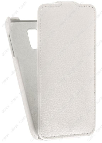 Кожаный чехол для Samsung Galaxy S5 mini Art Case (Белый)