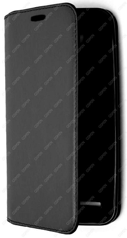 Кожаный чехол для Asus Zenfone 2 Laser ZE500KL на магните (Черный)