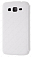 Кожаный чехол для Samsung Galaxy Grand 2 (G7102) Armor Case - Book Type (Белый) (Дизайн 10)