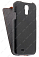 Кожаный чехол для Samsung Galaxy S4 (i9500) Melkco Premium Leather Case - Special Edition Jacka Type (Black/Orange LC)