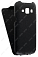Кожаный чехол для Samsung Galaxy J1 (J100H) Sipo Premium Leather Case - V-Series (Черный)