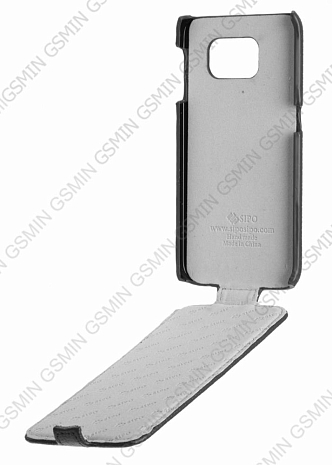 Кожаный чехол для Samsung Galaxy S6 Edge G925F Sipo Premium Leather Case - V-Series (Черный)