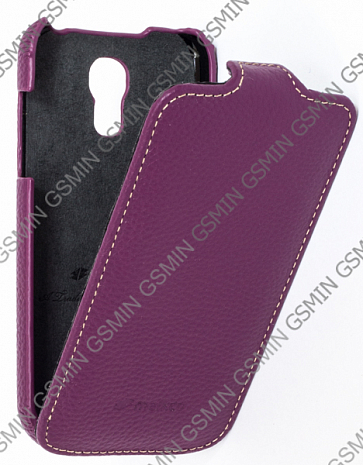 Кожаный чехол для Samsung Galaxy S4 Mini (i9190) Melkco Premium Leather Case - Jacka Type (Purple LC)