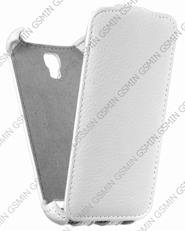 Кожаный чехол для Alcatel One Touch Pop S3 5050 X Armor Case (Белый)