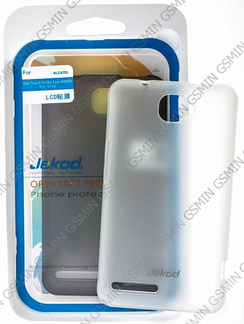 Чехол силиконовый для Alcatel One Touch Scribe HD / 8008D Jekod (Прозрачно-матовый)