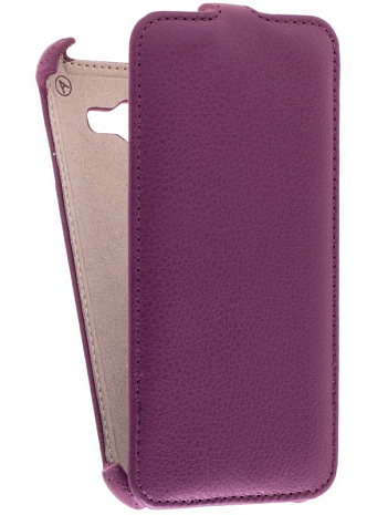 Кожаный чехол для Samsung Galaxy Grand Prime G530H Armor Case (Фиолетовый)