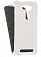 Кожаный чехол для Asus Zenfone 2 Laser ZE550KL Gecko Case (Белый) (Дизайн 117)