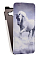 Кожаный чехол для Samsung Galaxy E5 SM-E500F/DS Armor Case "Full" (Белый) (Дизайн 117)