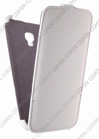 Кожаный чехол для Alcatel One Touch Pop S9 7050Y Armor Case (Белый)