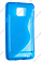 Чехол силиконовый для Samsung Galaxy S2 Plus (i9105) S-Line TPU (Синий)