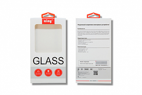 Противоударное защитное стекло для Apple iPhone 6 Plus / 6S Plus Ainy Full Screen Cover 3D 0.33mm (Матовый Белый)