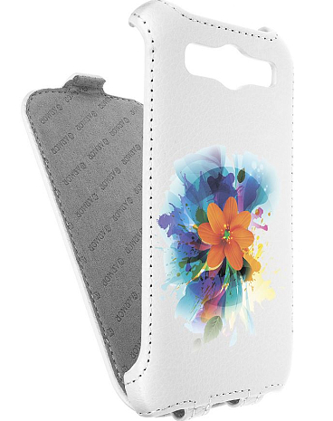 Кожаный чехол для Samsung Galaxy S3 (i9300) Armor Case (Белый) (Дизайн 6/6)