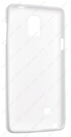 Чехол силиконовый для Samsung Galaxy Note 4 (octa core) TPU (Белый) (Дизайн 47)