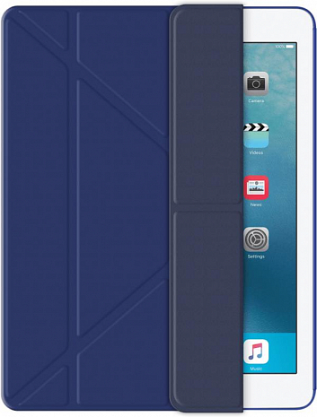 Чехол подставка Deppa Wallet Onzo для Apple iPad 2/3 и iPad 4 (Синий) 88015