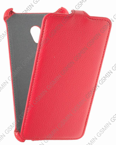 Кожаный чехол для Asus Zenfone 6 Armor Case (Красный)