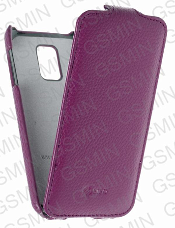 Кожаный чехол для Samsung Galaxy S5 mini Sipo Premium Leather Case - V-Series (Фиолетовый)