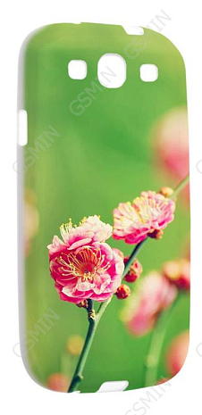 Чехол силиконовый для Samsung Galaxy S3 (i9300) TPU (Белый) (Дизайн 72)