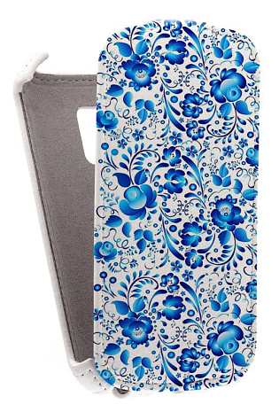 Кожаный чехол для Samsung Galaxy S Duos (S7562) Armor Case (Белый) (Дизайн 18/18)