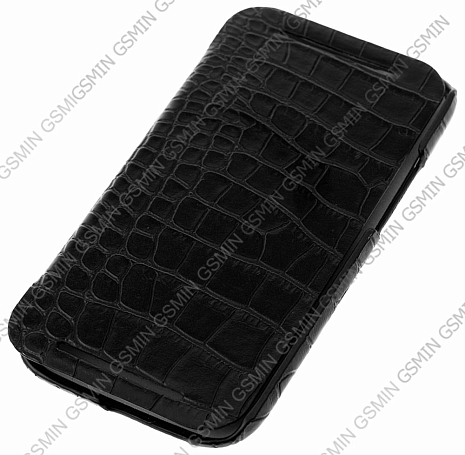    HTC One 2 M8 Armor Case - Book Type (Crocodile Black)