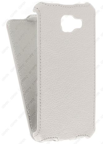 Кожаный чехол для Samsung Galaxy A5 (2016) Armor Case (Белый) (Дизайн 83)