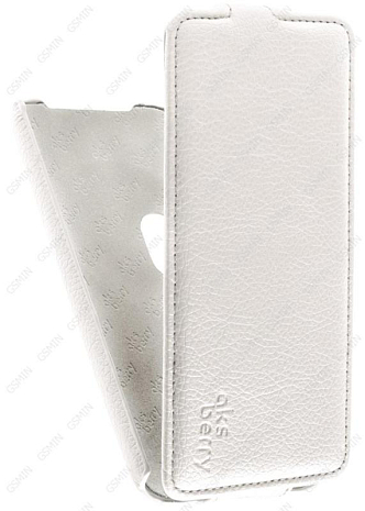 Кожаный чехол для ASUS ZenFone Zoom ZX551ML Aksberry Protective Flip Case (Белый)