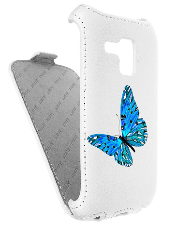 Кожаный чехол для Samsung Galaxy S Duos (S7562) Armor Case (Белый) (Дизайн 11/11)