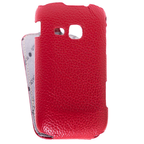    Samsung Galaxy Mini 2 (S6500) Melkco Premium Leather Case - Jacka Type (Red LC)