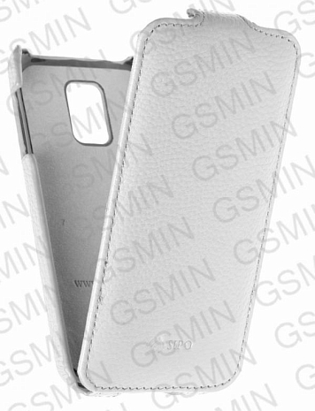 Кожаный чехол для Samsung Galaxy S5 mini Sipo Premium Leather Case - V-Series (Белый)