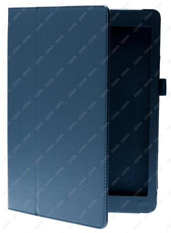 Кожаный чехол подставка для iPad Air (Синий)