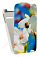 Кожаный чехол для Alcatel POP D1 4018D Art Case (Белый) (Дизайн 173)