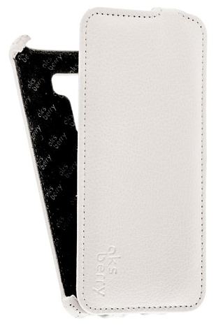 Кожаный чехол для Asus Zenfone Selfie ZD551KL Aksberry Protective Flip Case (Белый)