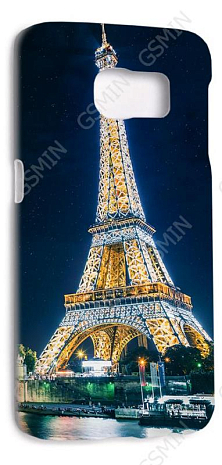 Чехол-накладка для Samsung Galaxy S6 Edge G925F (Белый) (Дизайн 156)