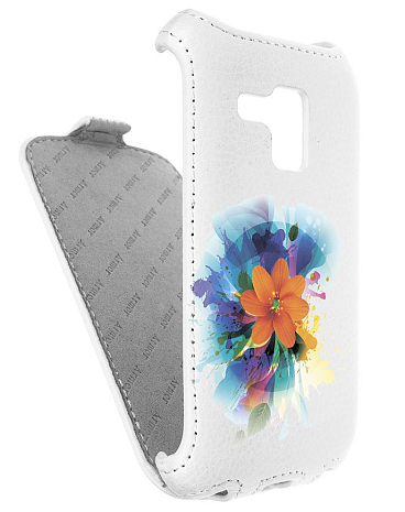 Кожаный чехол для Samsung Galaxy S Duos (S7562) Armor Case (Белый) (Дизайн 6/6)