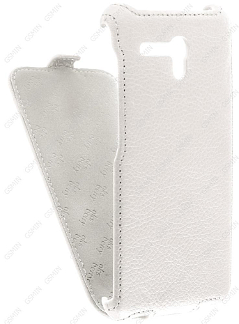 Кожаный чехол для Alcatel One Touch POP 3 5025D Aksberry Protective Flip Case (Белый) (Дизайн 42)