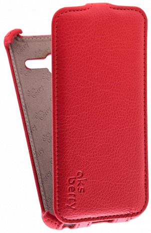 Кожаный чехол для Alcatel One Touch POP 3 5065D Aksberry Protective Flip Case (Красный)