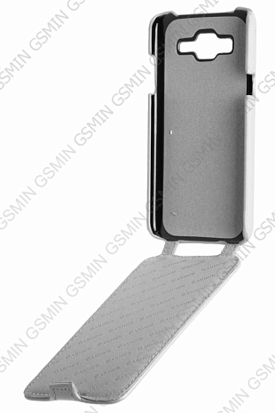 Кожаный чехол для Samsung Galaxy J5 SM-J500H Armor Case "Full" (Белый)