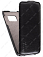 Кожаный чехол для Samsung Galaxy S7 Aksberry Protective Flip Case (Черный)