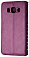 Кожаный чехол для Samsung Galaxy J5 (2016) SM-J510FN на магните (Фиолетовый)