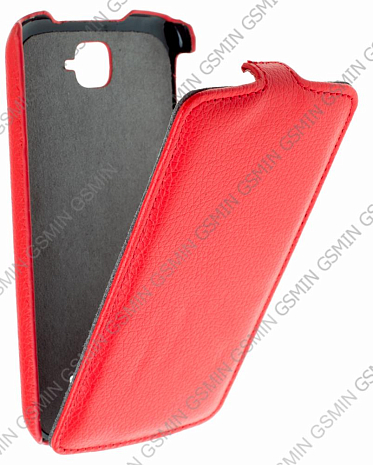 Кожаный чехол для Alcatel One Touch Pop C7 7040 Armor Case "Full" (Красный)